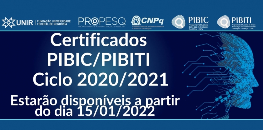CERTIFICADOS PIBIC/PIBITI 2020/2021